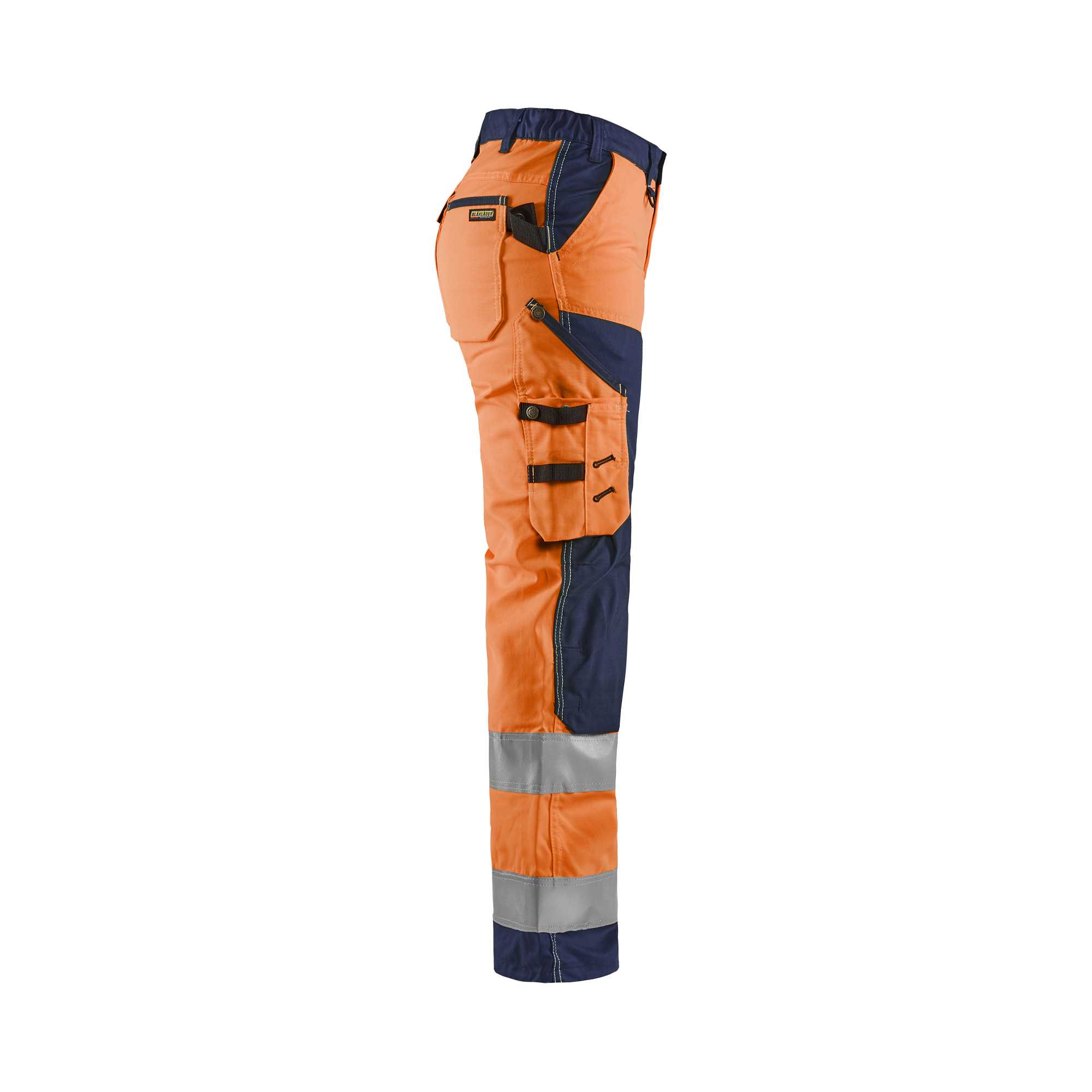 BLAKLADER 71551811 | Women's Hi Vis Trousers Hi Vis Reflective Work Trousers Women - twill fabric